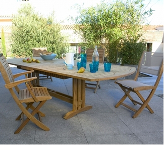 Table rectangulaire ovalisée Si...